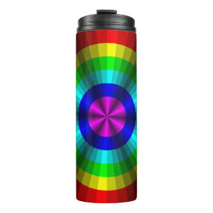 Optische Illusion Rainbow Thermal Tumbler Thermosbecher