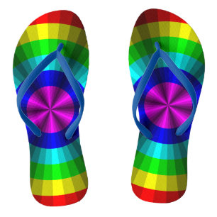 Optische Illusion Regenbogen-Flip-Flops Flip Flops