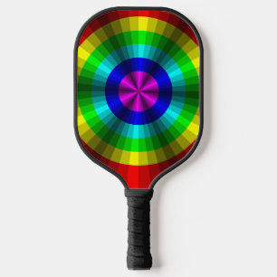 Optische Illusion Regenbogen Pickleball Schläger