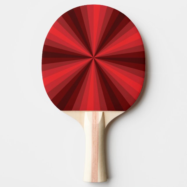 Optische Illusion rotes Pingpong-Paddel Tischtennis Schläger (Vorderseite)