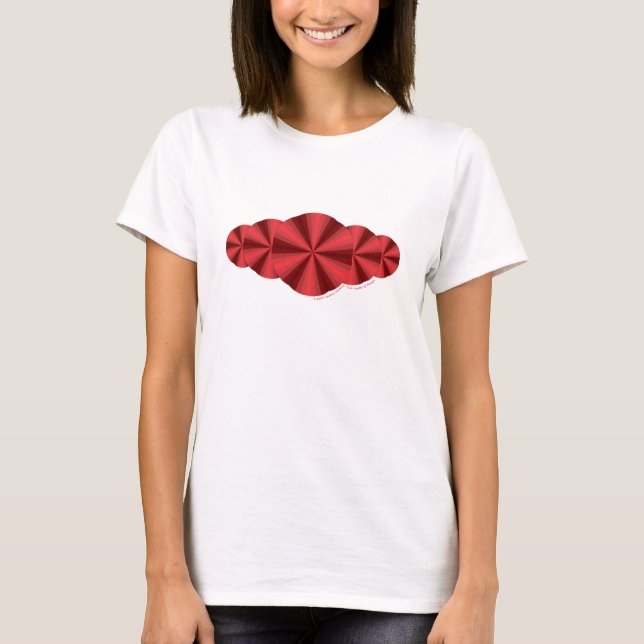 Optische Illusion Rotes Shirt der Frauen (Vorderseite)