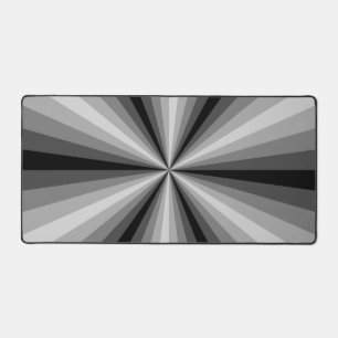 Optische Illusion schwarz Schreibtischunterlage