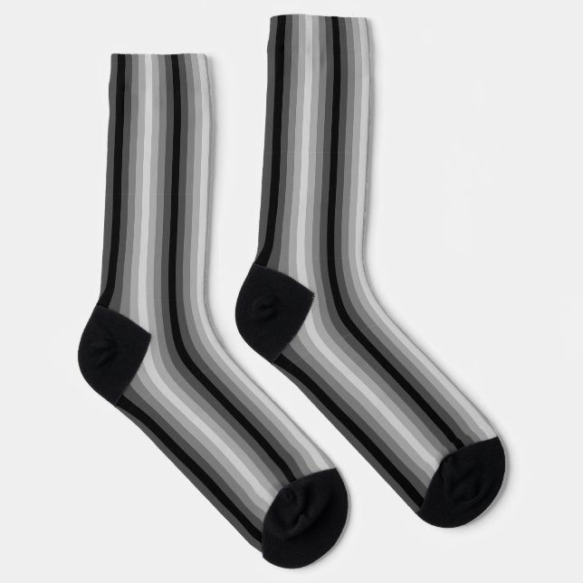 Optische Illusion schwarz Socken (Rechts)