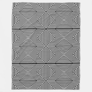 Optische Illusion Schwarz-Weiß-geometrische Decken