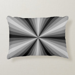 Optische Illusion Schwarzes akzentes Kissen