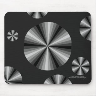 Optische Illusion Schwarzes Mousepad