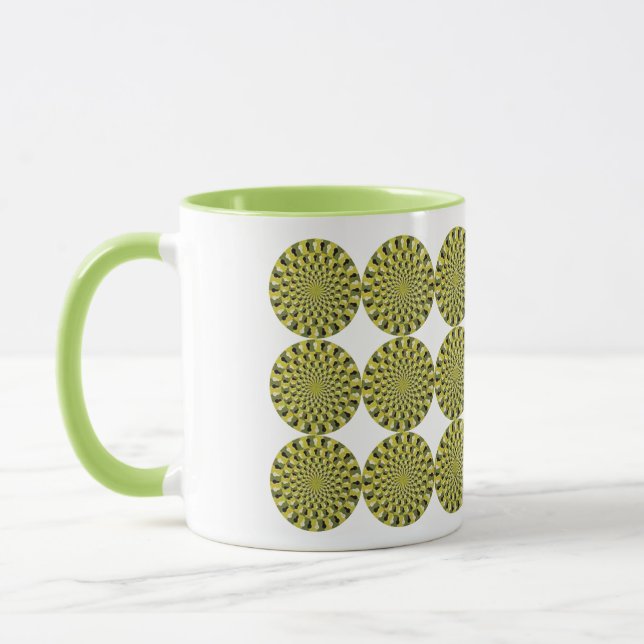 Optische Illusion - Spinnräder Tasse (Links)