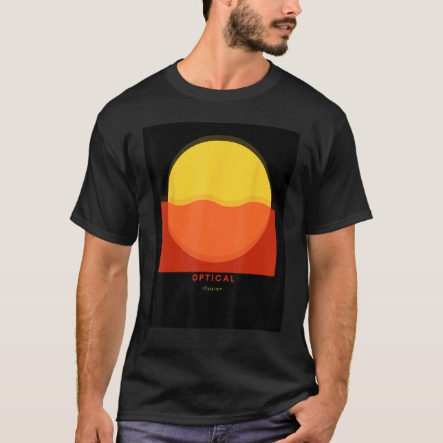optische Illusion T-Shirt (Vorderseite)