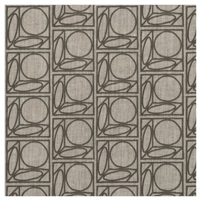 Optische Illusion vom Handwerker (Ash Brown) Stoff (Muster)