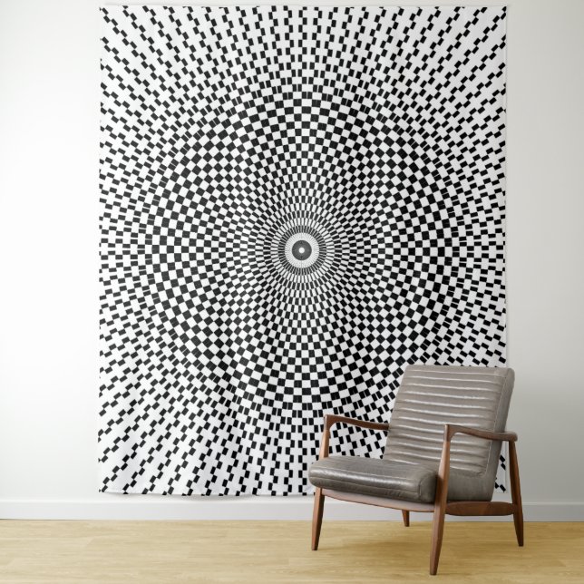 Optische Illusion Wandteppich (Beispiel)