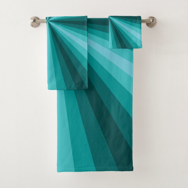 Optische Illusions-Aqua-Badezimmer-Tuch-Set Badhandtuch Set (Insitu)