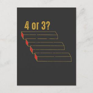 Optische Illusionsgeometrie Postkarte