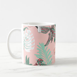 optische Illusionskreise: Monochrome Nahtlose Patr Kaffeetasse