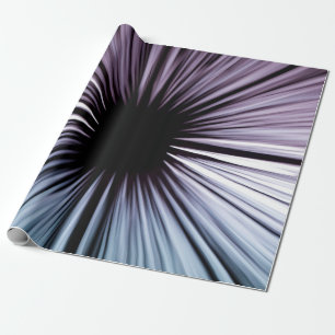 optische Illustration in Weiß und Schwarz Geschenkpapier