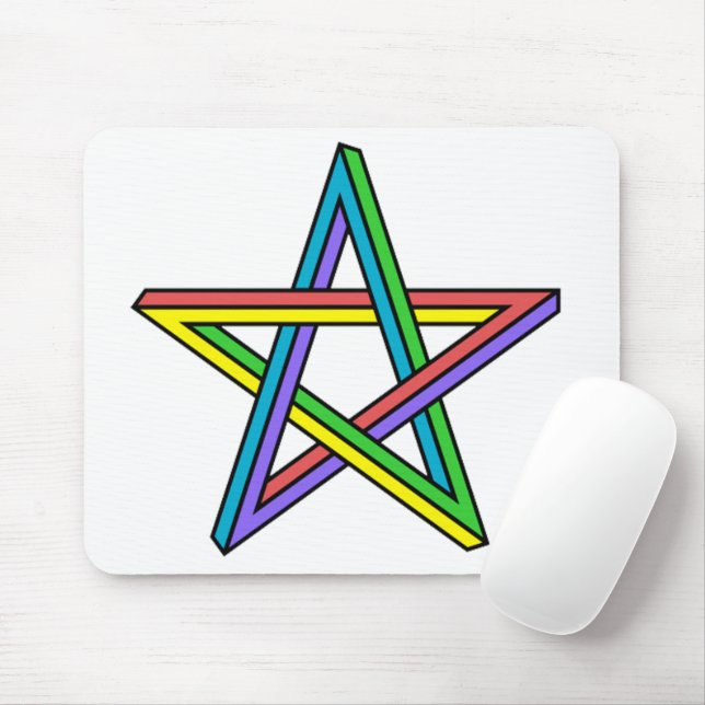 Optische Illustration Star Mouse Mat Mousepad (Mit Mouse)