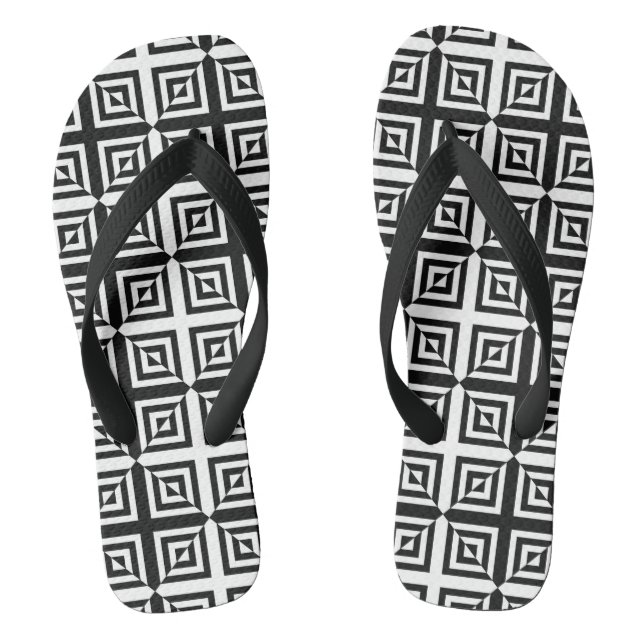 optische Karo-Flip-Flops Flip Flops (Fußbett)