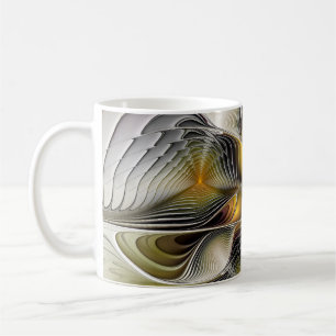 Optische Täuschung Abstrakte 3D-Fraktale mit Tiefe Kaffeetasse