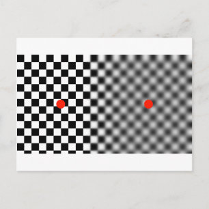 optische Täuschung - bewegen Sie sich! Postkarte
