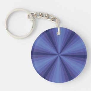 Optische Täuschung Blau Acryl-Schlüsselanhänger Schlüsselanhänger