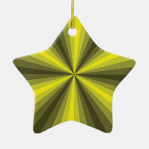 Optische Täuschung Gelbes Ornament
