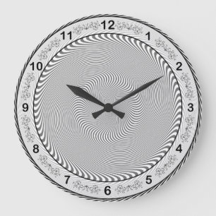 Optische Täuschung - Hypnose leicht gemacht Große Wanduhr
