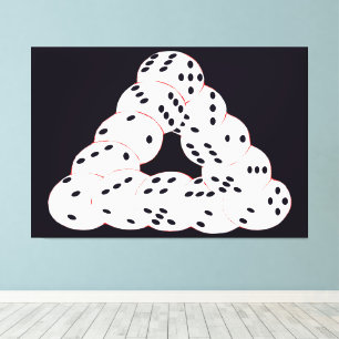 optische Täuschung Leinwanddruck