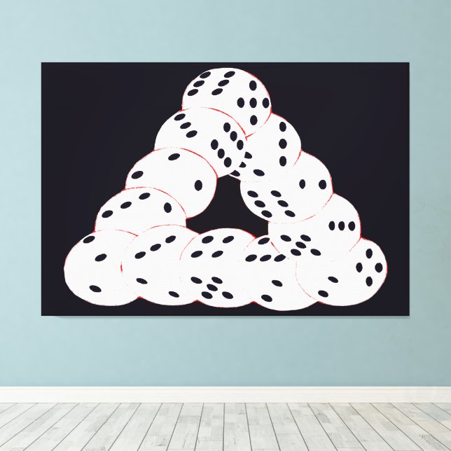 optische Täuschung Leinwanddruck (Insitu (Holzboden))