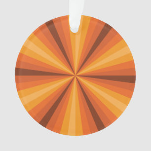 Optische Täuschung Orange Acryl Weihnachtsbaumanhä Ornament