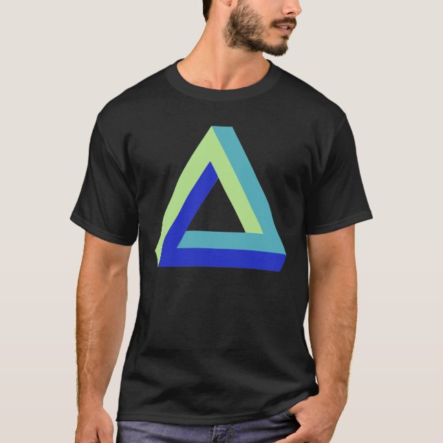 Optische Täuschung: penrose Dreieck T-Shirt (Vorderseite)