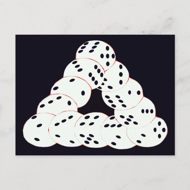 optische Täuschung Postkarte (Vorderseite)