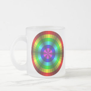 Optische Täuschung Regenbogen-Tasse Mattglastasse