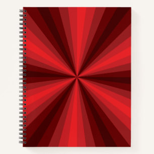 Optische Täuschung Rotes Spiral Notizbuch