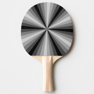 Optische Täuschung Schwarzer Ping-Pong-Schläger Tischtennis Schläger