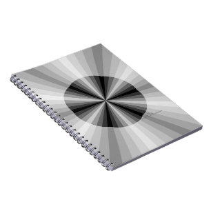 Optische Täuschung Schwarzes Notizbuch Notizblock