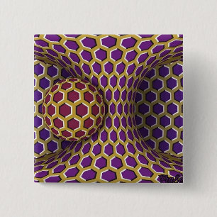 Optischer Illusionstrick Zeichnend Drehbewegung Button