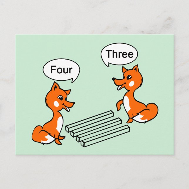 Optischer Illustrationstrick Postkarte (Vorderseite)