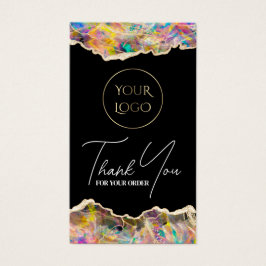 Optisches Design auf schwarzer Beilage