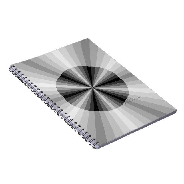 Optisches Illusion-Black-Notebook Notizblock (Rechte Seite)