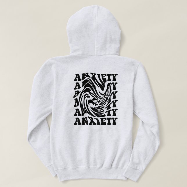 Optisches Illusionshoodie "Angstwirbel" - Hoodie (Design Rückseite)