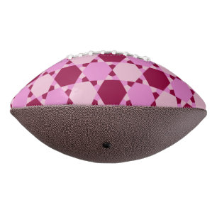 Optisches Illusionsmuster des Girl-Pink-Dreiecks Football