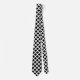 Optisches Illusionsmuster für Schwarzweiß-Gitter Krawatte (Vorderseite)
