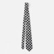 Optisches Illusionsmuster für Schwarzweiß-Gitter Krawatte (Rückseite)