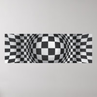 Optisches Illustrationsdruck/Plakat für Schwarz-we
