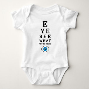 Optometrie-Auge sehen Baby Strampler