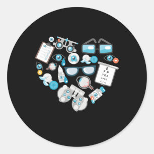 Optometrie Future Optometrist Optical Assistant Ey Runder Aufkleber