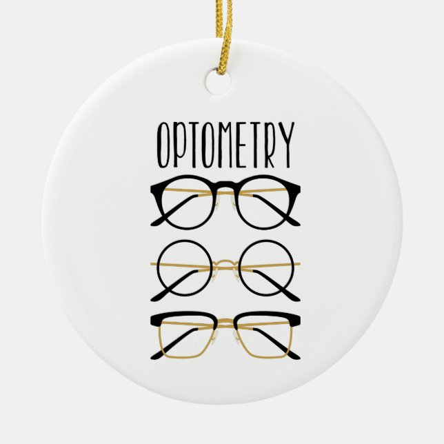 Optometrie Keramik Ornament (Vorne)