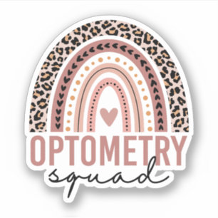 Optometrie-Quadrat, Optometrie-Assistent, Augenarz Aufkleber