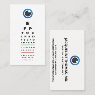 Optometriker Augenuntersuchung Augensymbol Terminkarte