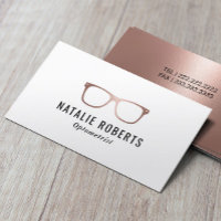 Optometriker Elegante Rose Gold Augenbrille