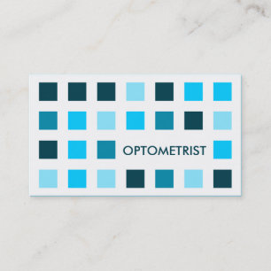 OPTOMETRIKER (Modquadrate) Visitenkarte